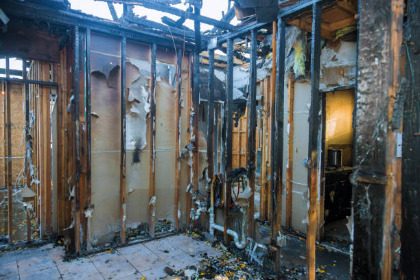 Professional Fire Damage Repair technician working in Beesleys Point, NJ